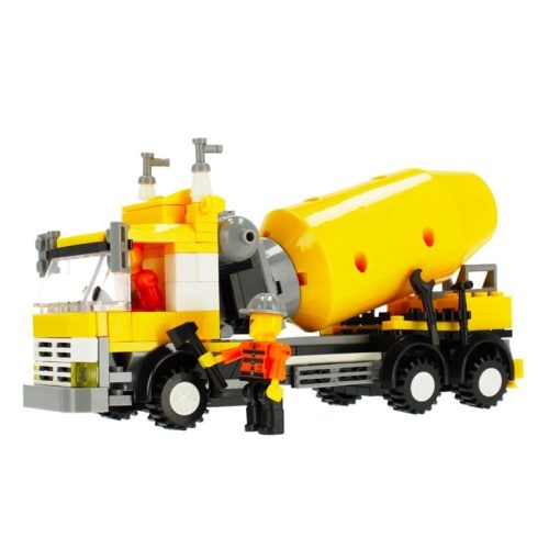 Alleblox kompatibilis építőjáték Construction Crew Betonkeverő teherautó 216 db