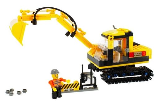 Alleblox kompatibilis építőjáték Construction Crew Lánctalpas kotrógép 264 db