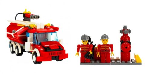 Alleblox kompatibilis építőjáték Fire Brigade Tartályos tűzoltóautó 299 db