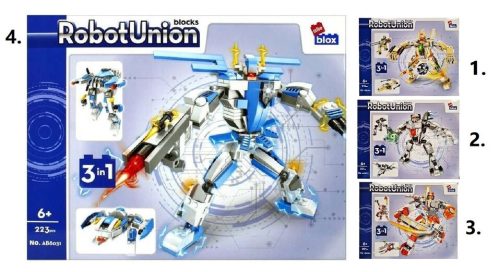 Alleblox kompatibilis építőjáték Robot Union Robot 201-223 db (többféle) 1 db